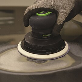sanding with a Festool sander