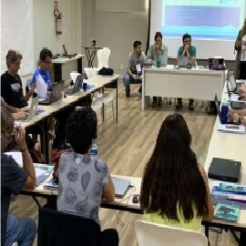 Lớp học của Học viện Đường sắt đang diễn ra