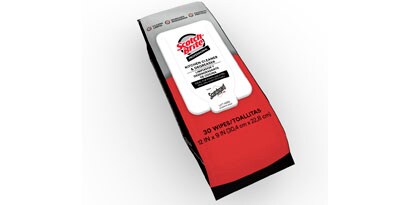 Một gói Khăn lau tẩy rửa & khử dầu nhà bếp 3M™ Scotch-Brite™.
