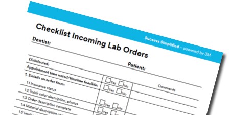 Order income checklist
