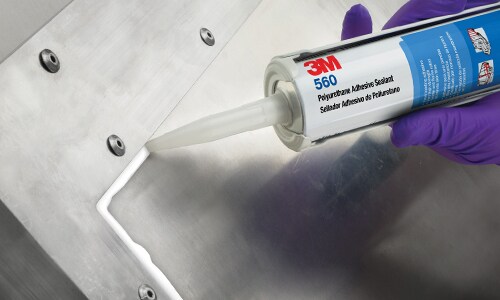 High strength adhesive sealant applied on metal substrates