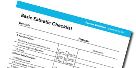Basic esthetic checklist
