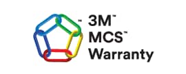 Logo Bảo hành 3M MCS với các hình dạng đan xen đầy màu sắc, làm nổi bật bảo hành đồ họa toàn diện.