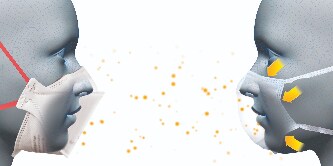 cận cảnh công việc chăm sóc sức khỏe với thiết bị bảo vệ hô hấp
