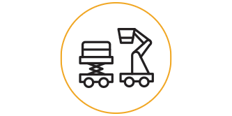 Bảo vệ chống rơi ngã là cần thiết khi làm việc trên các thiết bị nâng lên cao di động 
