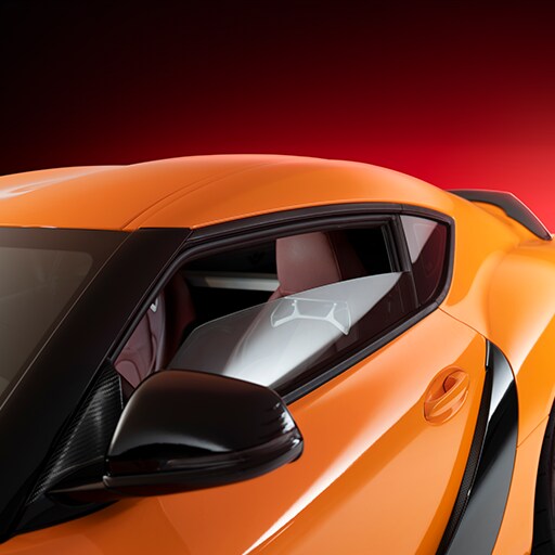 Orange sports car