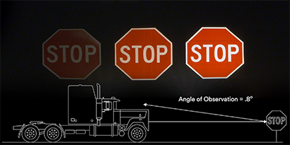 Stop sign visibility demonstration
