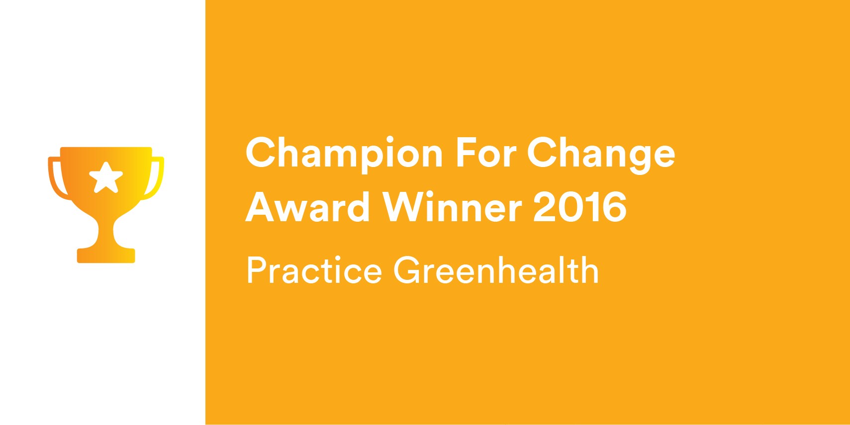3M Awards - Champion For Change Award Winner 2016 Practice Greenhealth
