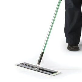 Easy scrub flat mop in use on floor