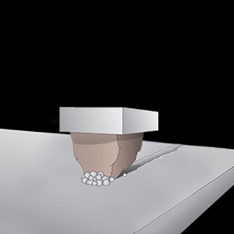 Hình ảnh cận cảnh hạt mài gốm thông thường
