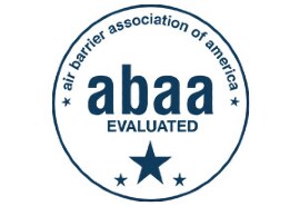 Image of the ABAA-Evaluated seal from the Air Barrier Association of America