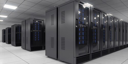 Tủ kim loại công nghiệp lớn dùng cho mục đích thương mại để lưu trữ các thiết bị điện
