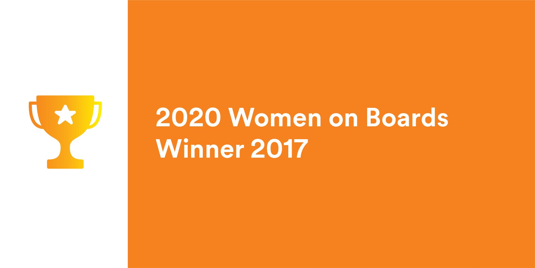 3M Award - 2020 Women on Boards Winner 2017

