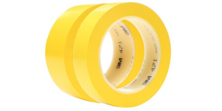 Hình ảnh của hai cuộn băng keo Vinyl 3M™ 471 với các chiều rộng khác nhau.
