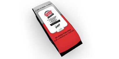 bao bì sản phẩm khăn lau khử dầu scotch-brite
