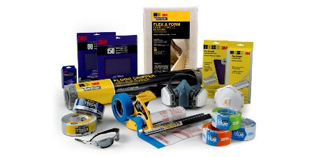 Image of an array of 3M Professional Paint products
