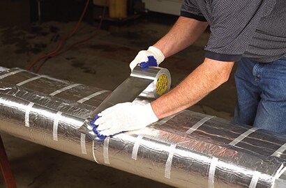 3M’s protective wrap system is a cost-effective fire protection solution for oil refineries.
