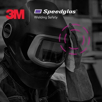 thợ hàn đội mũ 3M Speedglas, dán băng đầu
