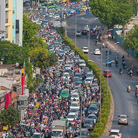 thách thức về di chuyển trong đô thị:tắc đường, không gian hạn chế, tài nguyên và các vấn đề khác