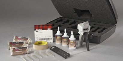 Image of various 3M Epoxy Adhesive Products
