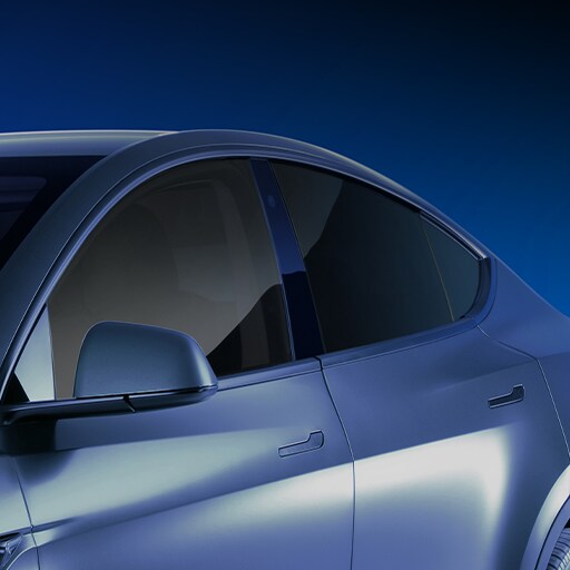 Blue car wrap