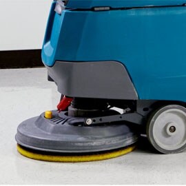 3M Scotch-brite clean and shine pad on commercial cleaning machine