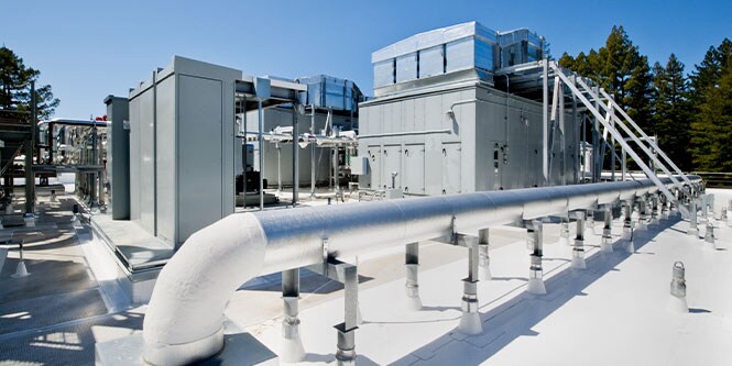 Ống mái HVAC được Dán bằng băng keo dán kim loại
