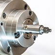 CBN grinding wheel attached to tool