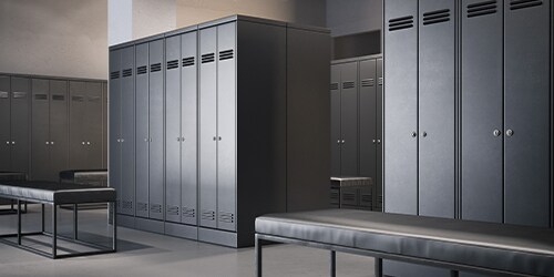 Tủ kim loại cao được sử dụng cho mục đích thương mại
