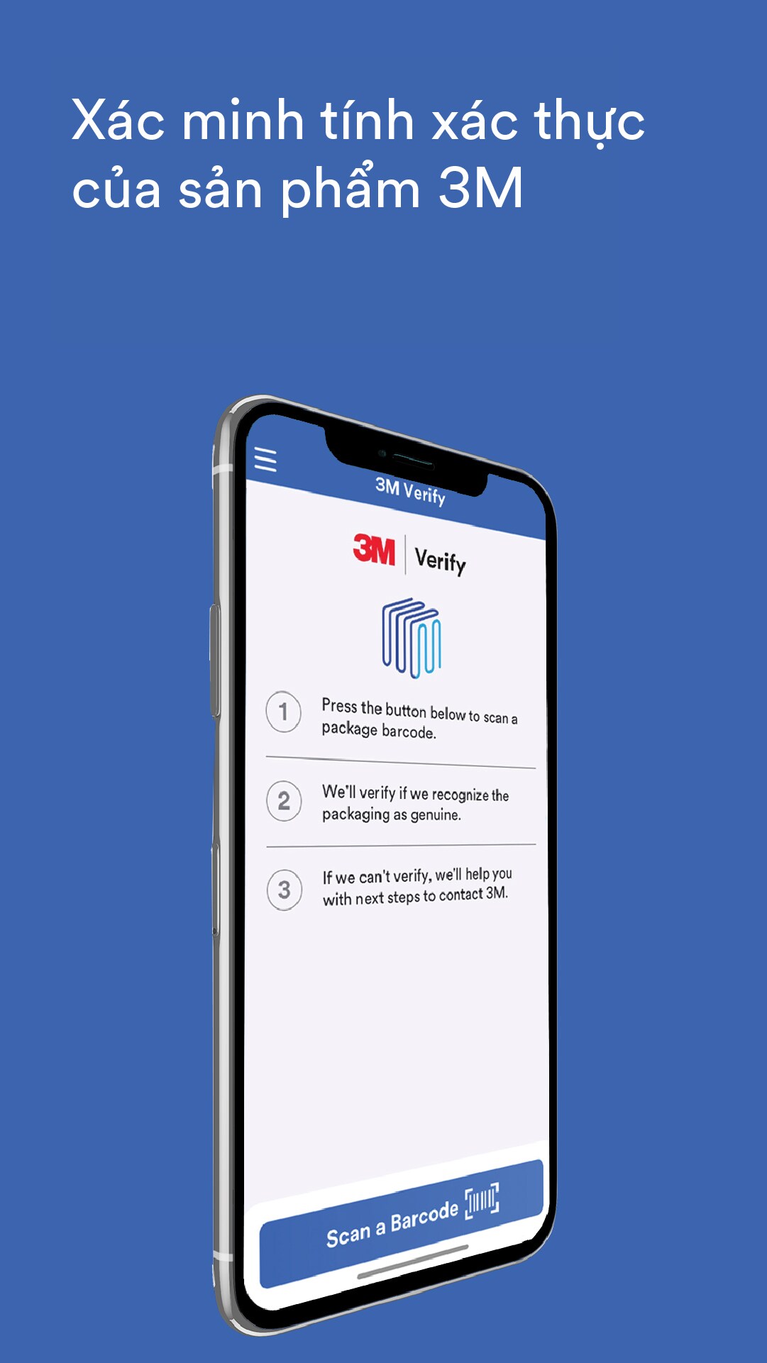 Ảnh chụp màn hình 3M Verify - Xác nhận việc xác minh
