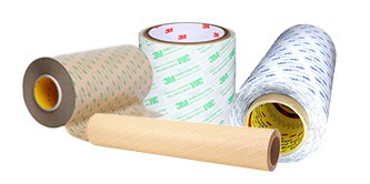 Cuộn băng keo liên kết mỏng, gồm 3M Double Coated Tapes và Adhesive Transfer Tapes.
