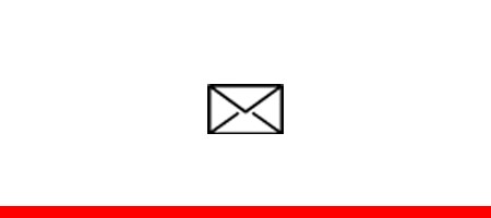 Biểu tượng thư trên nền trắng
